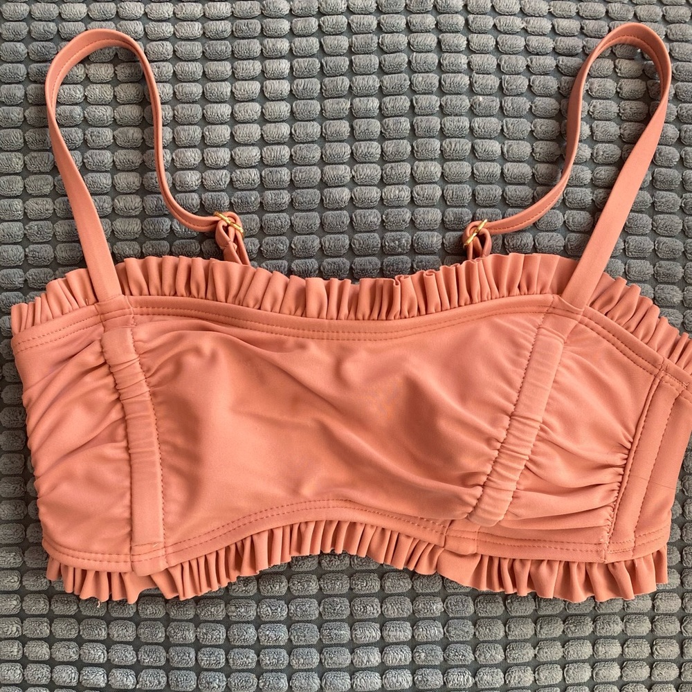 Coral Pink Bikini Top
